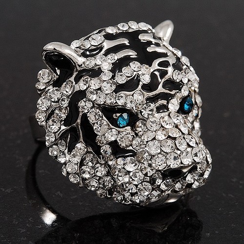 Large diamante tiger - large,