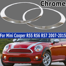 2PCS Chrome Headlight Trim