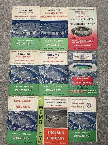Wembley football programmes - wembley,