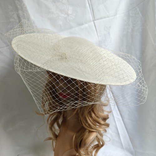 Ivory cream veil veiling - veiling, wide