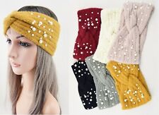 Knitted Pearl Headband Head