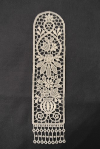 Lace bookmark flowers - lace,