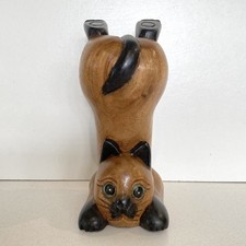 Wooden Cat Hand Carved