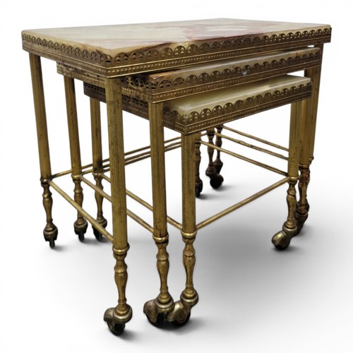 Vintage onyx nesting - onyx, tables