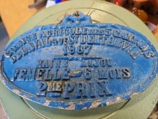 Vintage French Agricultural  Show Cattle FAIR 1987 Laval 2nd Prize