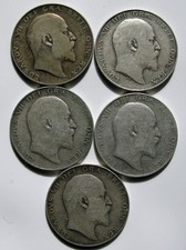 5 x 0.925 Silver Edward VII
