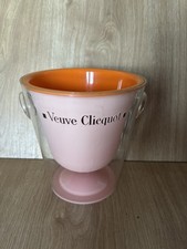Rare Vintage Pink Rose VEUVE CLICQUOT Champagne Bucket Cooler Chiller French