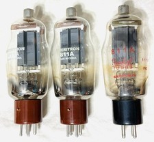3 Ameritron 811A Vacuum Tubes Untested Lot Glass Radio HAM