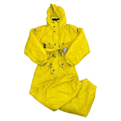 Vintage yellow one piece ski - yellow,