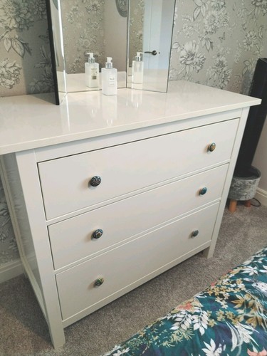 Three drawer unit white ikea - white,