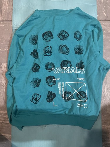 Varials teal graphic hoodie - varials,