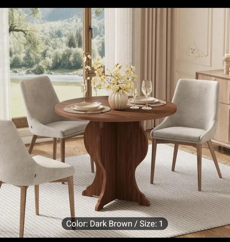 Inches round dining table - inches,