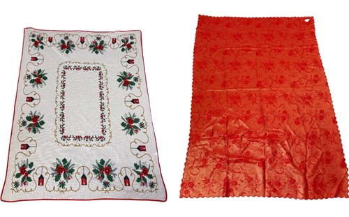 Christmas floral embroidered - christmas,