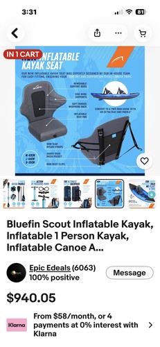 Bluefin scout inflatable - bluefin,