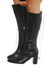 Knee High Boots Block Heel