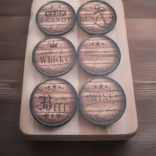 Drinks coasters rum cognae - drinks,