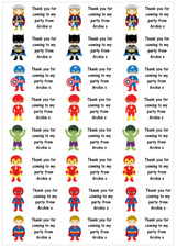 48 Marvel Superheros Stickers