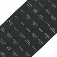 45 X Fuse Box Switch Stickers Labels Decal Instrument Board Car Boat Panel