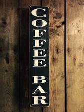 Coffee Bar Sign Cafe Old
