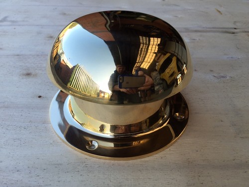 Narrow boat brass mushroom - narrow,