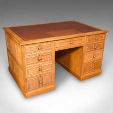 Large Vintage Bespoke Kneehole