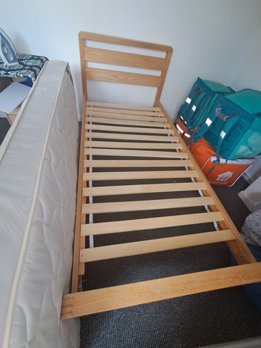 Wooden single bed frame - frame, with