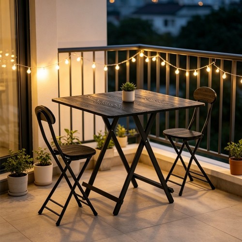 Foldable square kitchen table - kitchen,