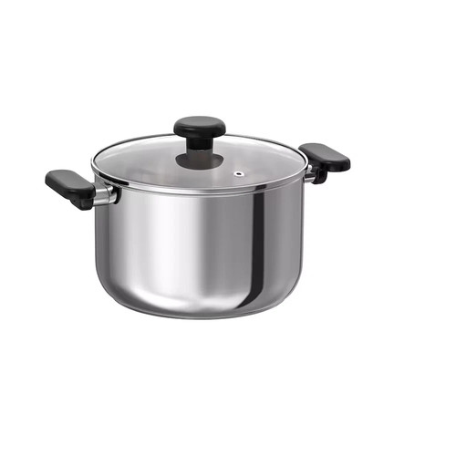 Large cooking pots - large, w/glass