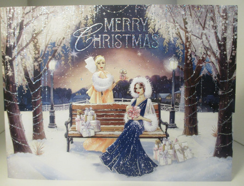 Clintons art deco card roaring - deco,