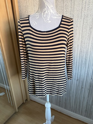 Jaeger ladies tan blue stripe - ladies,