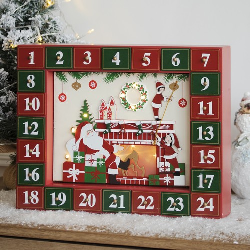 Light santa grotto advent - santa's,