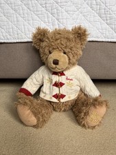Harrods Collectable Christmas Teddy Bear 2016 Hugh with Festive Jumper