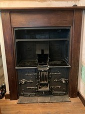 Cast Iron Stove Made By Eagle Range & Grate co 19th - 20th Century Antique