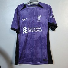 LFC Liverpool FC Goalkeeper Shirt 2021/22 Purple Nike Size S -Standard Chartered