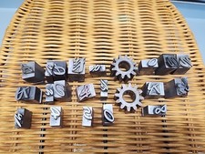 Vintage Printing Blocks Metal