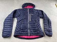 Rab Alpine Microlight Navy & Pink Puffer Jacket UK Women's Size 10