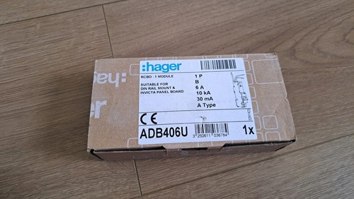 Hager adb406u rcbo - rcbo, fault