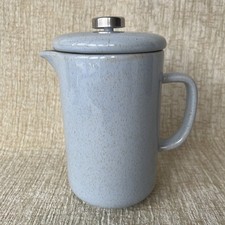 Scandi Home Cafetiere French Press Ceramic Scandinavian Style Duck Egg Blue