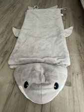 FROLICS Kids Collection Shark Plush Sleeping Bag 29” X 68” pillow&duvet