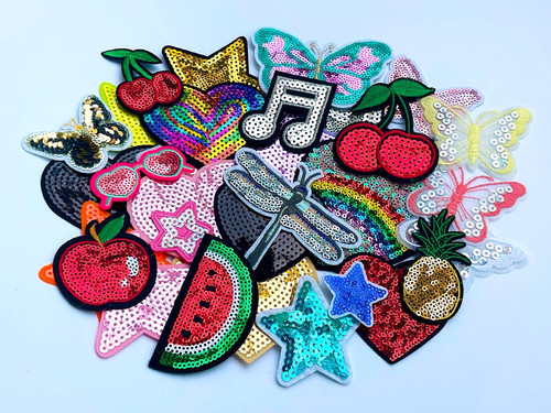 Sequin iron patch - on, disco