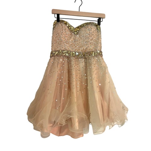Dave johnny beaded strapless - &,