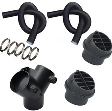 Reliable 60mm Pipe Ducting Y Piece + Vent Outlet Kit for Blown Air Heaters