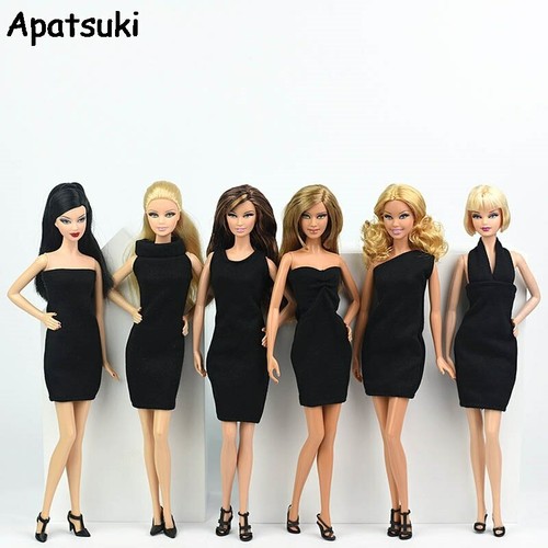 6pcs lot black little - black, dress