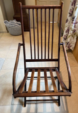 Antique wooden folding steamer