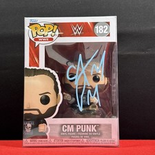 CM Punk Signed Auto Funko Pop