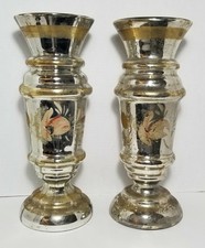 Set Of 2 Antique Mercury Glass