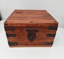 Vintage wooden storage chest