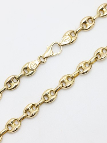 Gold button link chain - button,