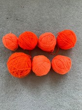 300g assorted orange double knitting DK wool yarn