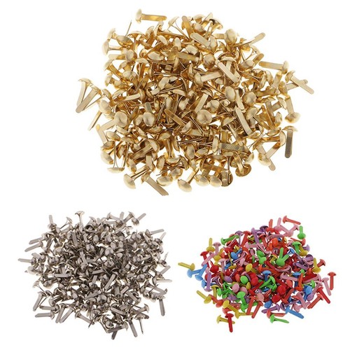 100x iron metal brads - metal,